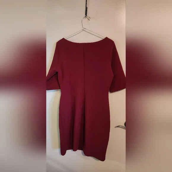 Spurr Essential Stretch Dress - Size 16 Burgundy - Picture 3 of 5